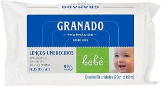 Granado Lenço Bebê, Pele Sensível, 50 Unidades