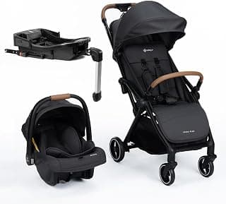 Travel System Safety 1st Spark Plus Trio com Isofix, 0 a 22 kg, Black Graphite