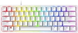 Teclado Mecânico Gamer Razer Huntsman Mini-Click Optical Purple Switch, Mercury Branco