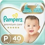 Fralda Pampers Premium Care Tamanho P 40 Unidades