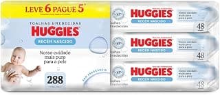 Lenços Umedecidos Huggies Recém-Nascido Sem Fragrância 6x48U