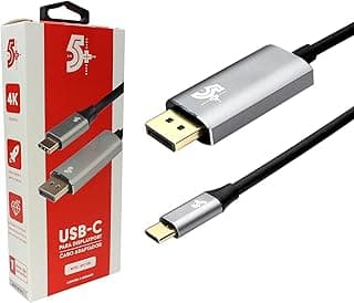 5+ CABO ADAPTADOR USB C - P/DISPLAYPORT MACHO 4K 60HZ - 1.8M, 5+, Outros acessórios para notebooks