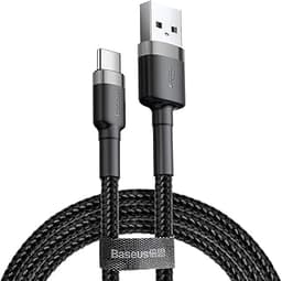 Cabo Carregador Usb Tipo - C 2 Metros Baseus Cafule