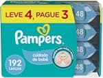 Lenços Umedecidos Pampers Cuidado de Bebê 192 Unidades