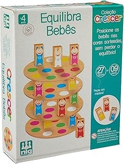 Nig Brinquedos Crescer Equilibra Bebês em Madeira 36 Peças