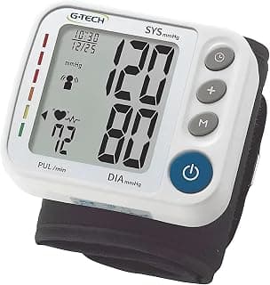 G-Tech Aparelho de Pressão Digital Automático de Pulso GP400, Cor Branca