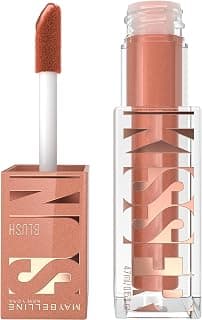 Maybelline NY Sunkisser Blush Líquido Multifuncional com Vitamina E, Efeito Glow Natural, Fácil Aplicação, Longa Duração de até 12h, Resistente ao Suor, Cor Shades On, 4,7ml